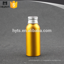 60ml couleur jaune design personnalisé parfum utilisé des bouteilles en aluminium